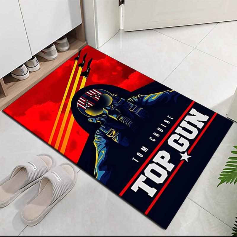 Top Gun Printed Carpetrugfor Office Chair Living Room Bedroom Kitchen Room Decor Gifts