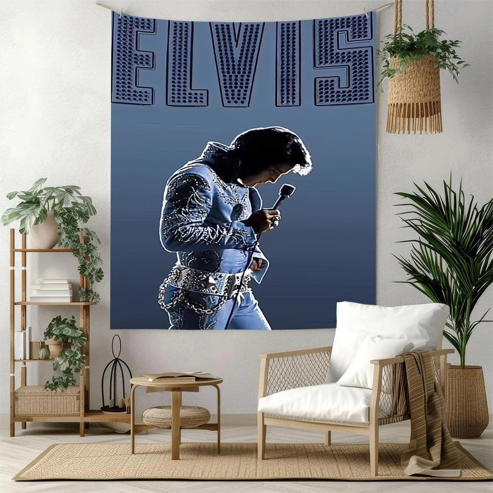Elvis Wall Decor Tapestry Art For Pet Memorial Birthdaywedding Party Backdrop Family Gift