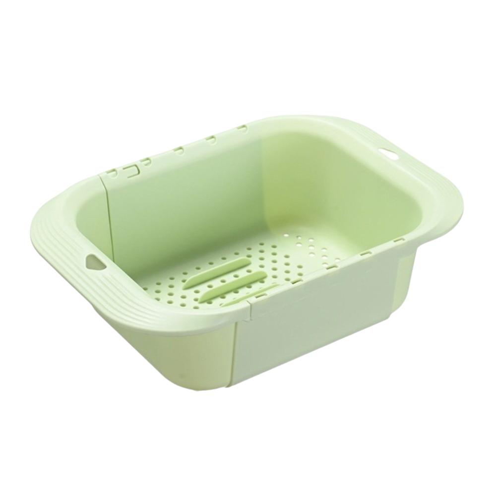 Retractable Fruits Cleaning Basket Large Capacity Vegetable Washing Basin Vegetable Washing