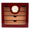 Large Capacity Cedar Wood 4 Drawer Cigar Humidor Cabinet Box with Humidifier Hygrometer