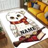 Custom Name Owl Art Living Room Non-Slip Area Rug Soft Carpet for Bedroom Kids Playroom Sofa Office Home Decor Doormat