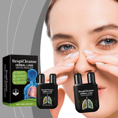 Ингалятор травяной детоксикации, отек дыхательных путей, облегчение боли, закупорки, вдыхание 1,8 мл