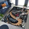 1pc Anime Dragon Chair Mat - Office Desk Rug with Japanese Mythical Creature Design, Non-Slip Carpet for Home Decor, Suitable for All Seasons and Perf