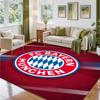 Bayern Munich Design Crystal Velvet Rug Soft Decorative Mat for Bedroom Entrance