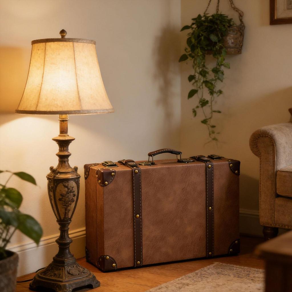 Антикварный чемодан декоративная коробка для хранения украшения старомодные сундуки чемодан