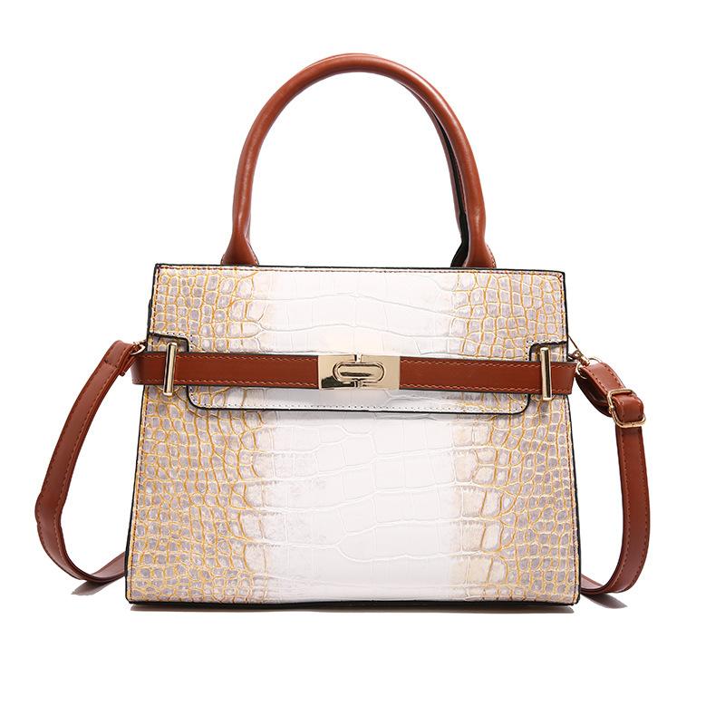 Сумка женская сумка 2025 новая европейская и американская мода узор под камень персонализированная сумочка ретро большая вместимость сумка-мессенджер тоут