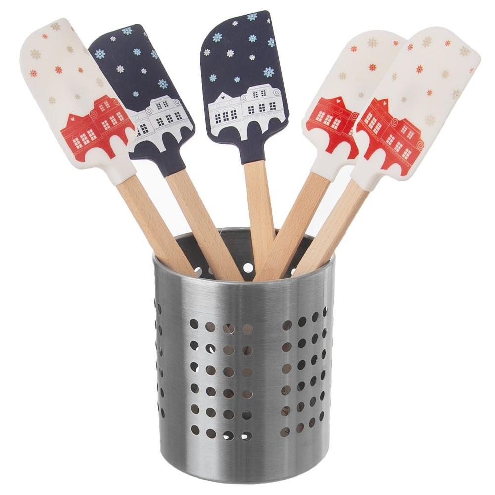 Stainless Steel Cutlery Drainer and Kitchen Utensil Holder 12x13cm
