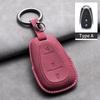 Leather Car Key Case Cover Protective Shell For Chevrolet Chevy Malibu Camaro Cruze Traverse Spark Equinox Sonic Volt Keychain
