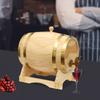 5L Wood Wine Barrel Pine Wood Beer Brewing Accessories Household Red Wine Barrel Inner Tank Home Whiskey Decanter