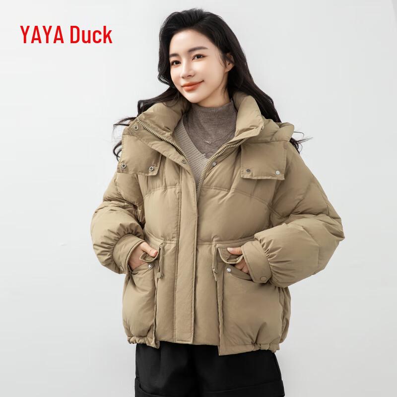Yaya Женская короткая стеганая куртка-пуховик с капюшоном 2024 года YE3B635845L