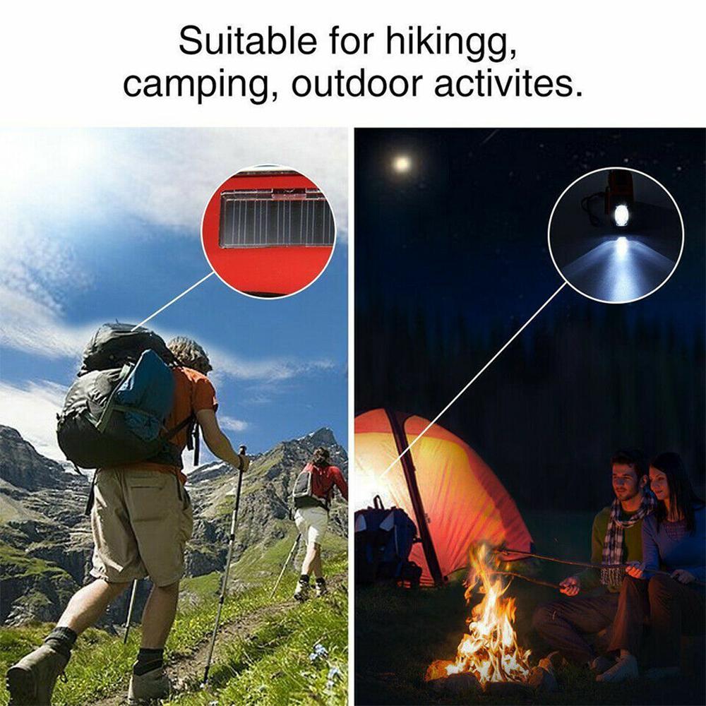 Solar Hand Crank RADIO Receiver Mini Portable AM/FM Weather Radio With Multifunctional Flashlight Emergency Power Suppl