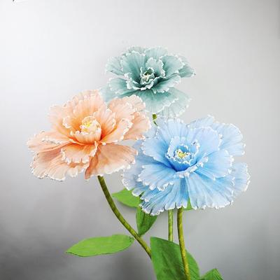 Витрина 30 см Большой Имитация Цветы Полые 3D Искусственные Цветы Большие Подвесные Марля Фото Реквизит Фестиваль Декор