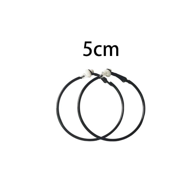 Женские серьги-клипсы без пирсинга, серьги-кольца, маленькие и большие круглые кольца с золотым серебряным покрытием