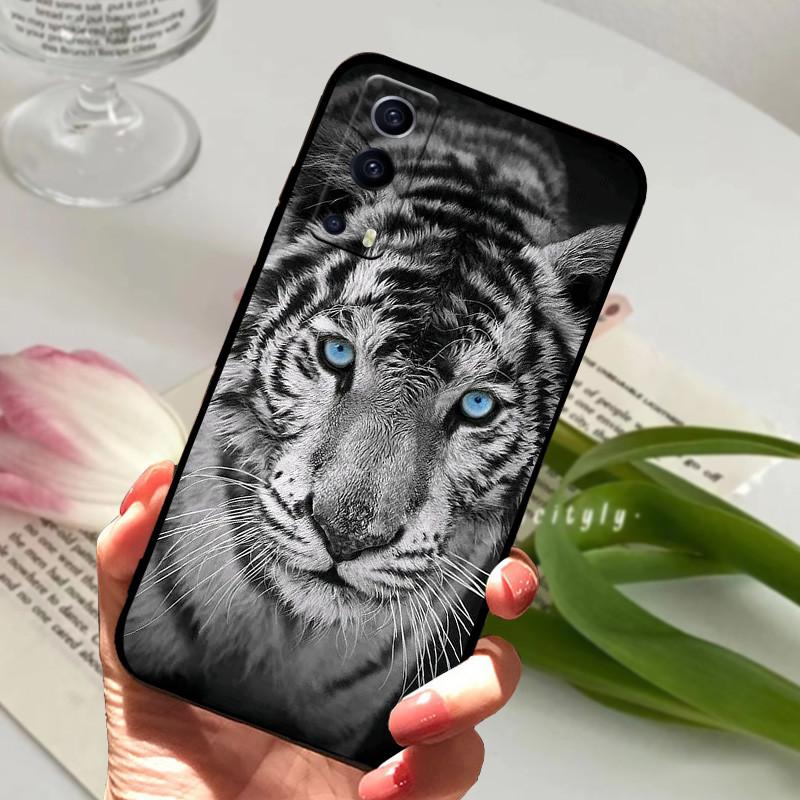 Чехол для vivo Y72 5G V2041 Силиконовый Ударопрочный Мягкий ТПУ Чехол для Телефона Для VIVO Y52 5G funda V2053 Capa Мультяшный Расписной Coque