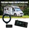 0.5-108mhz Portable Mini Radio Rechargeable Pocket Size 1.9-inch IPS Screen All Band Radio Receiver HF/SW/MW/VHF Radio