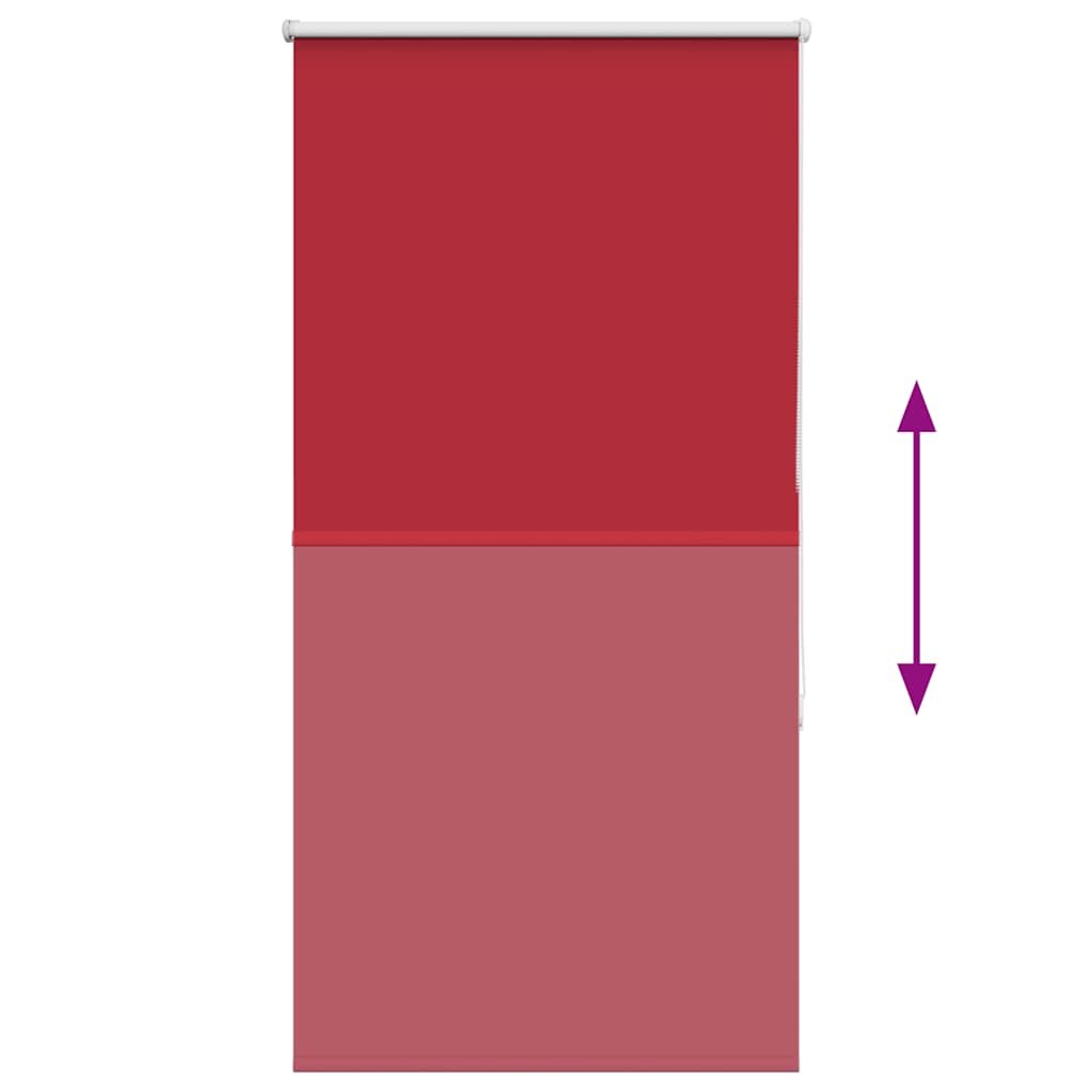 Blackout Roller Blind Red 65x130 cm Fabric Width 60.7 cm Polyester