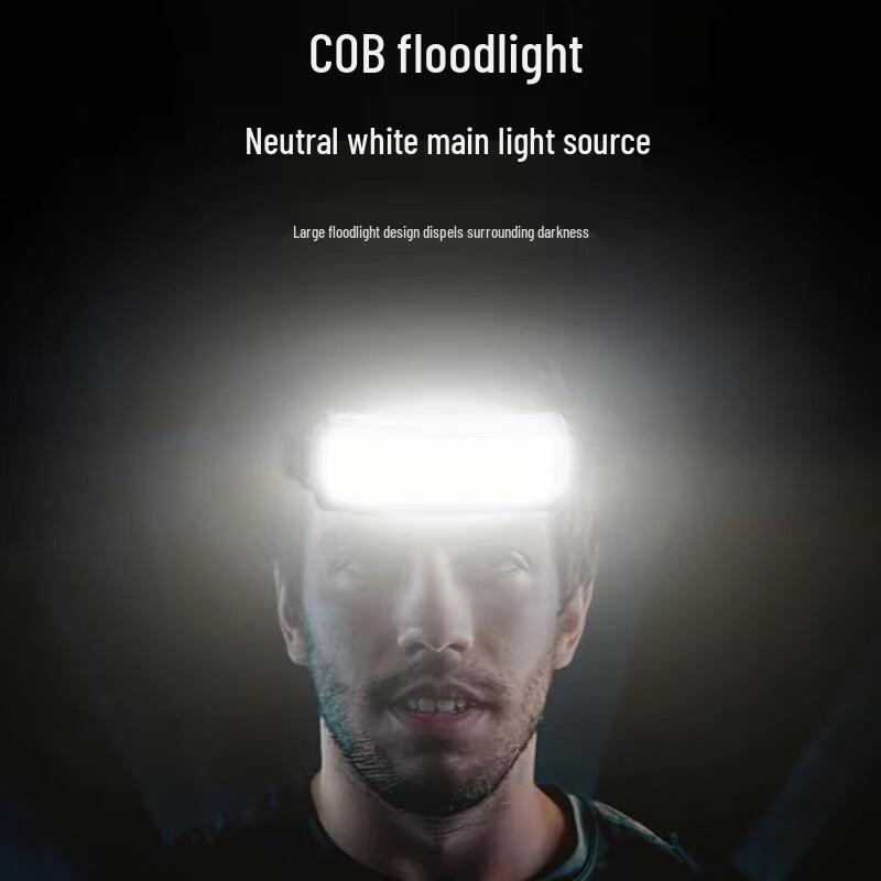 Перезаряжаемая от USB налобный фонарь для рыбалки OEING COB