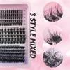 Messy eyelashes mixed with large bowl holder setting ordinary material fried hair segmented false eyelashes