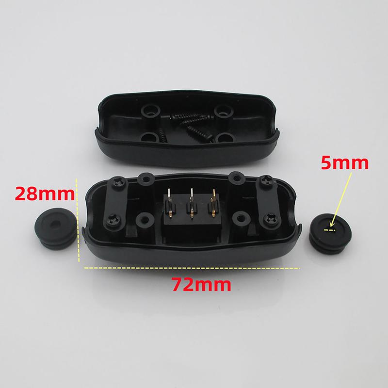 Инновационный и практичный водонепроницаемый и пыленепроницаемый AC250V 10A 2-контактный 3-контактный черный тип лодки Светодиодный индикатор включения/выключения Встроенный шнуровой переключатель