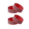 High Reflective Bands Elastic Armband Wristband Ankle Straps 2/4Pcs Safety Reflector Tape Motorcycle Clothing For Night Biking