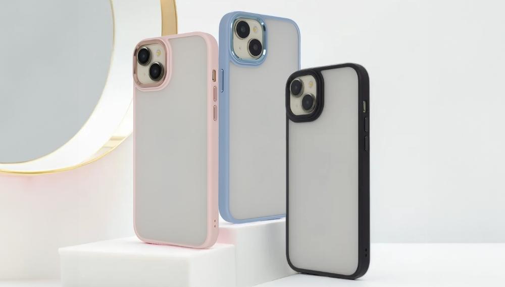 Nakładka Satin Elegant Matt Do Iphone 15 Plus 6,7" Niebieska