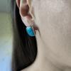 Серебряные серьги с бирюзой (2176572)