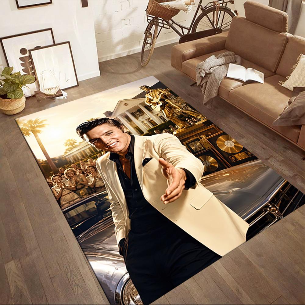 Elvis Area Rug Perfect For Bedrooms Hallway Foyer Kitchen Antislip Carpet Decorate Offices Perfect Gift For Friends Family