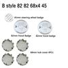 7Pcs Car Hood Front Rear Trunk Emblem Badge For BMW original Logo all black E36 E46 E53 E90 E60 E93 E87 G01 G20 X3 X5 F30 F20 X6