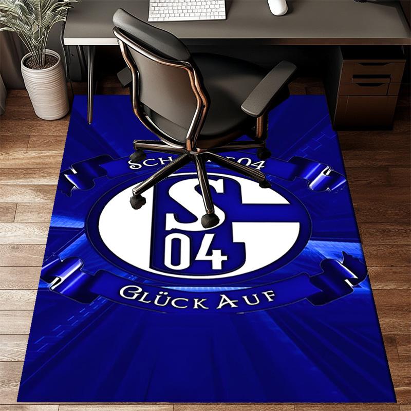 Shining Star Of Fc Schalke Rug Office Floor Mat - Machine Washable for Bedroom, bedroom, livingroom, Room Decor Fan Gifts Christmas