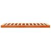 Solid Wood Bed Wax Brown 75 x 190 cm Pine