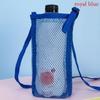 Сетчатая крышка для бутылки с водой с выдвижным ремешком, видимая сумка, портативная сумка для чашки воды, спортивная