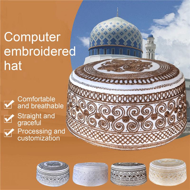 Islamic Men Kippot Caps Muslim India Veludo Indio Arabisch Kippa Prayer Hats