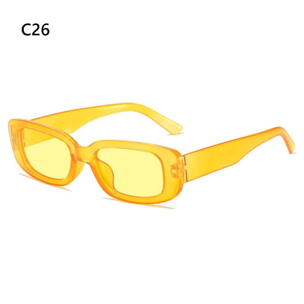 Защита UV400 Y2K солнцезащитные очки конфетного цвета водительские очки прямоугольные солнцезащитные очки для женщин и мужчин