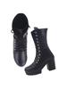 Shoetopia Женские короткие ботильоны на массивном каблуке с нескользящей подошвой, удобные модные ботильоны на щиколотку | Мягкая амортизирующая подошва | Для повседневной носки, вечеринок и зимы