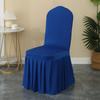 5/10/50/100pcs Pleated Skirt Spandex Chair Cover Hotel Banquet Party Events Wedding Decoration Dining Room Seat Protector Covers