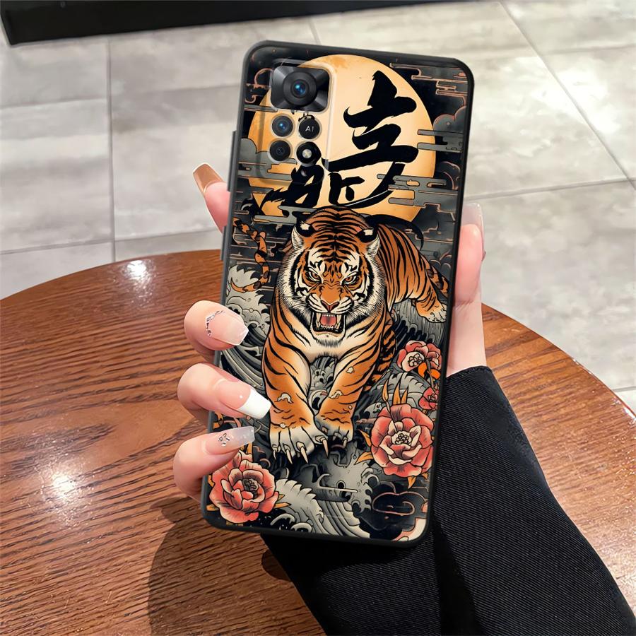 Крутой чехол-бампер с тигром для Xiaomi Redmi Note 7 8 13 Pro Plus 10S 9S 9 10 14 11 12 Pro 11s 12s