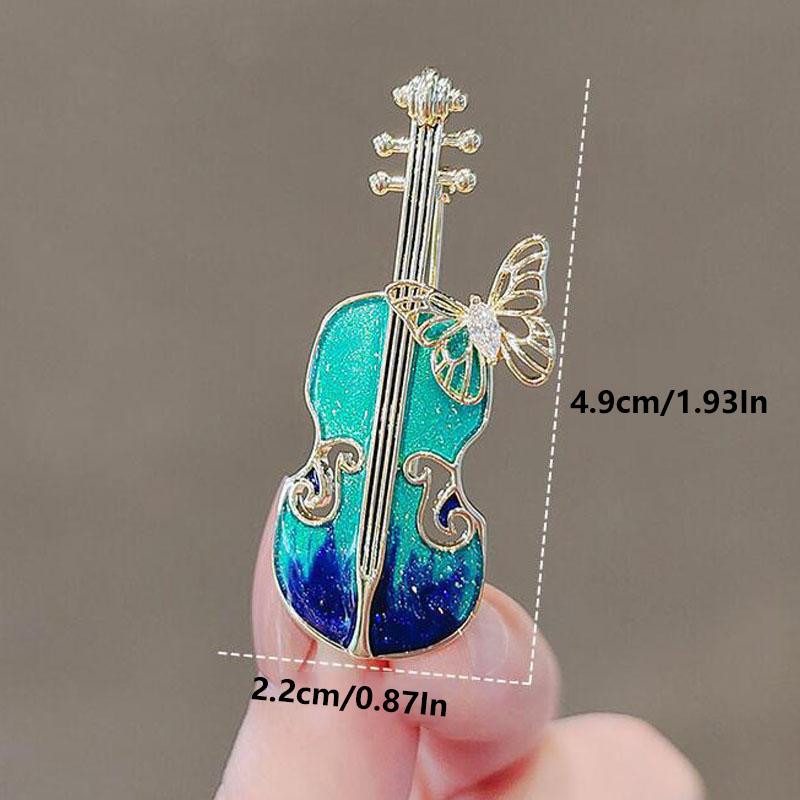 Винтажные темпераментные мужские и женские броши, романтическая звездная эмаль, скрипка, броши, ювелирные изделия, аксессуары, подарки, брошь