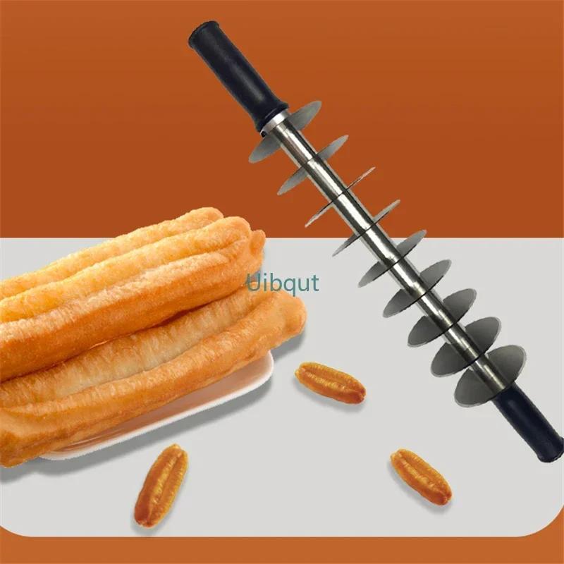 Резак для теста многоколесный ролик из нержавеющей стали нож для резки инструмент для жарки жареных пончиков кухонные инструменты