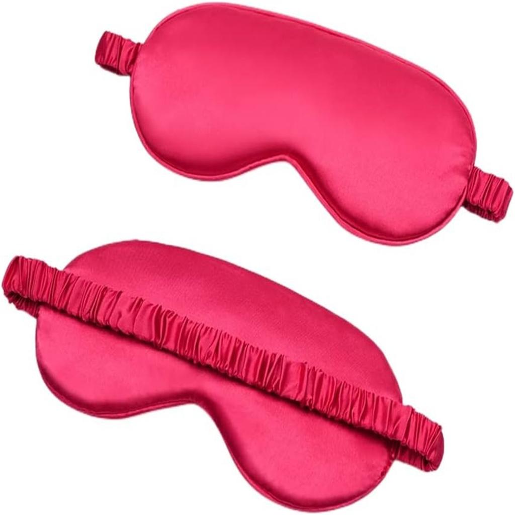2 Pack Silk Sleep Mask for Travel and Home