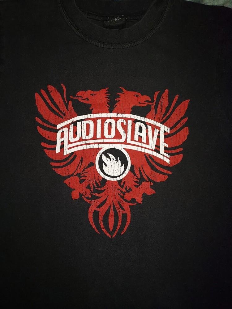 VTG AUDIOSLAVE T SHIRT Short Sleeve Cotton Black Men Size S to 5XL Unisex T-Shirt