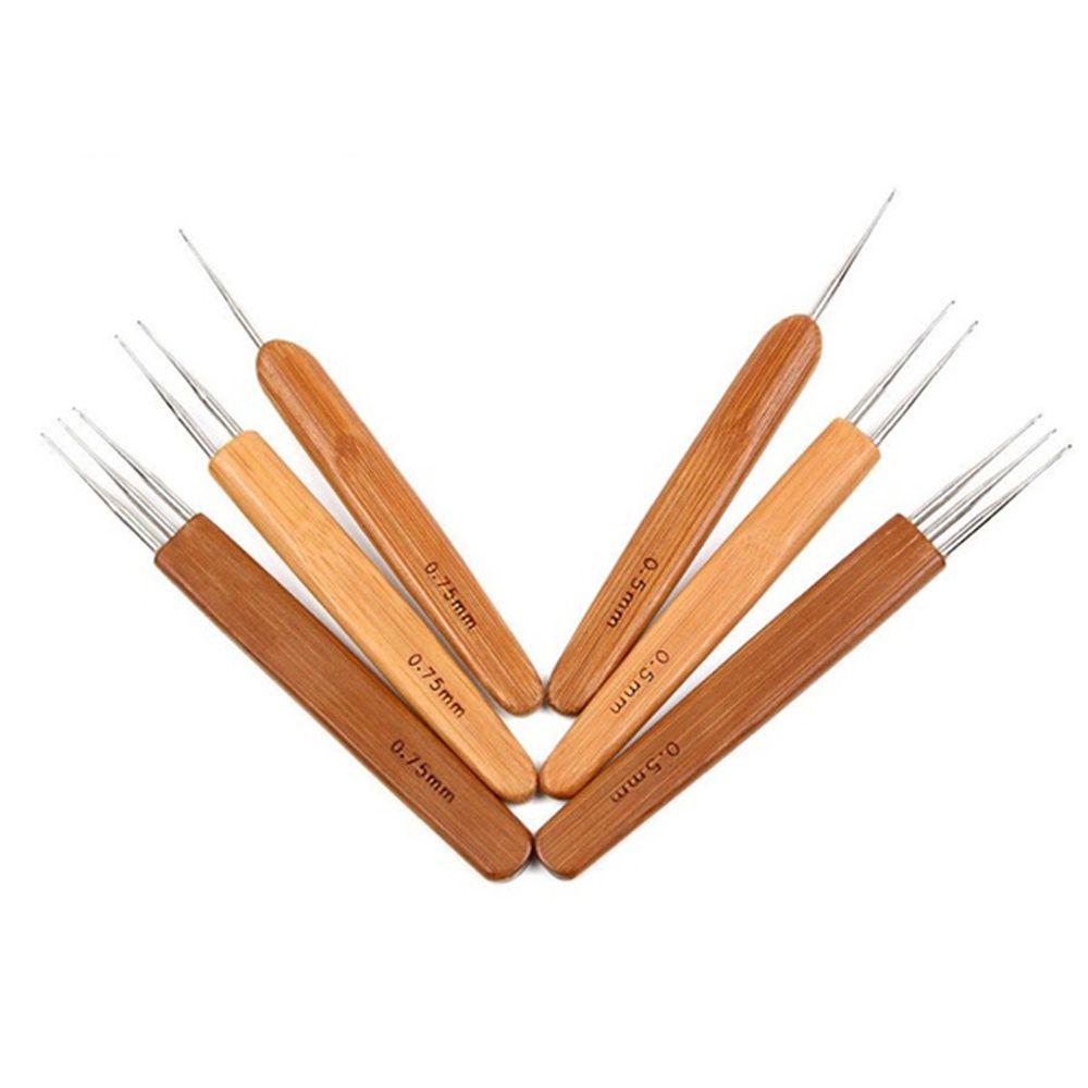 Handle One/Doube/Triple Head for Making Dreadlock Braid Maintenance Knitting Hooks Crochet Needle