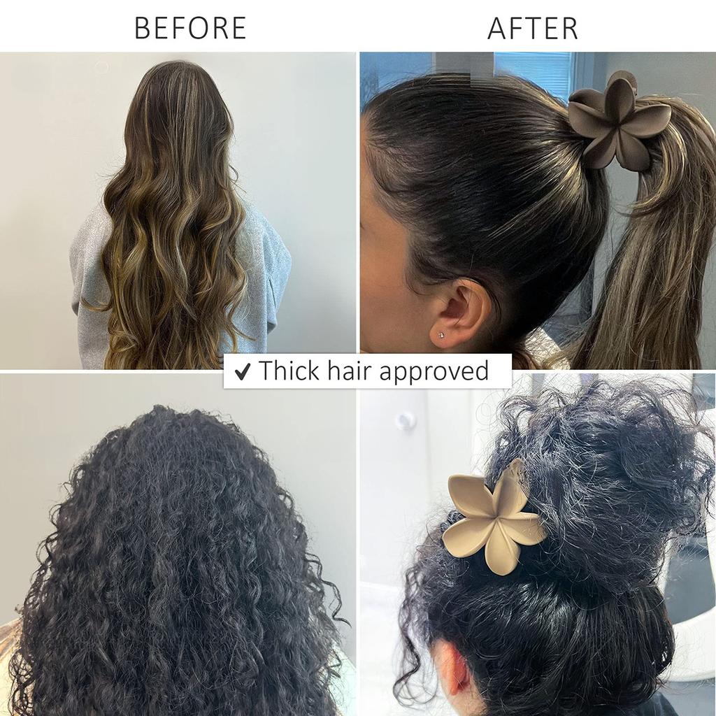 4 шт. матовые резинки для волос в виде цветка яйца, праздничные боковые резинки, заколки для волос, зажимы-акулы, аксессуары для волос, пластина на затылок, акула для волос