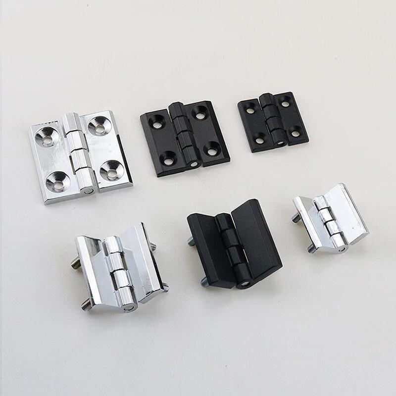 Heavy-Duty Black Zinc Alloy Industrial Hinge