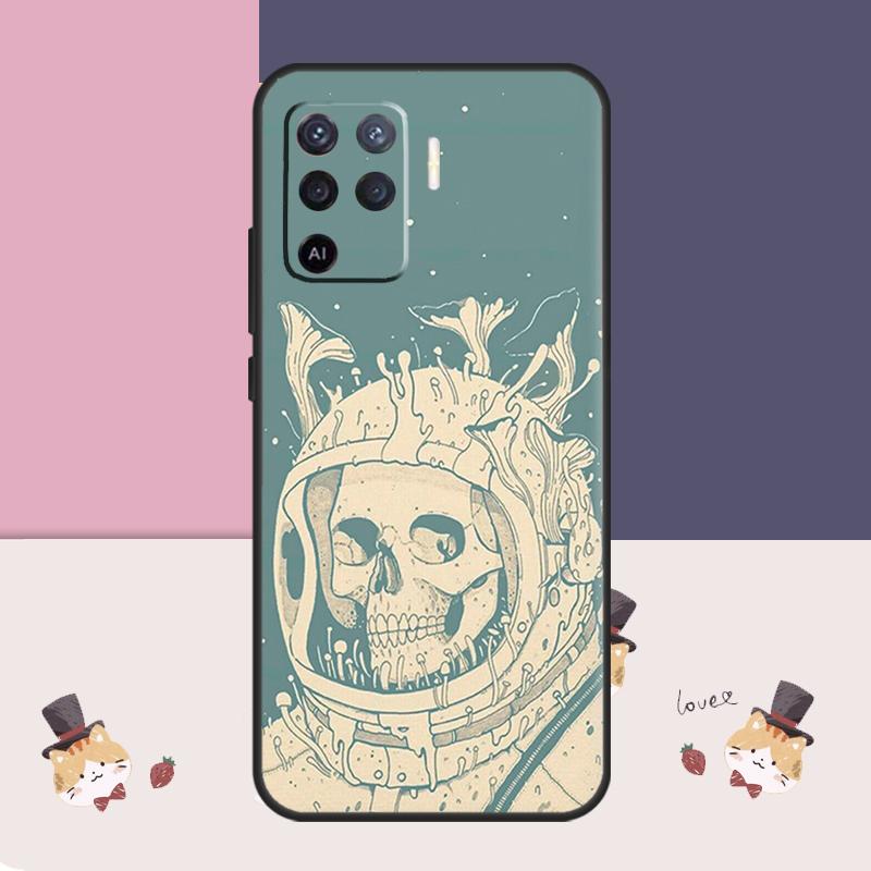 Психоделический чехол-скелет для Oppo A77 A17 A57 A40 A78 A54 A74 A94 A76 A16 A96 A18 A60 A80 A38 A58 A98 A15 A5 Pro