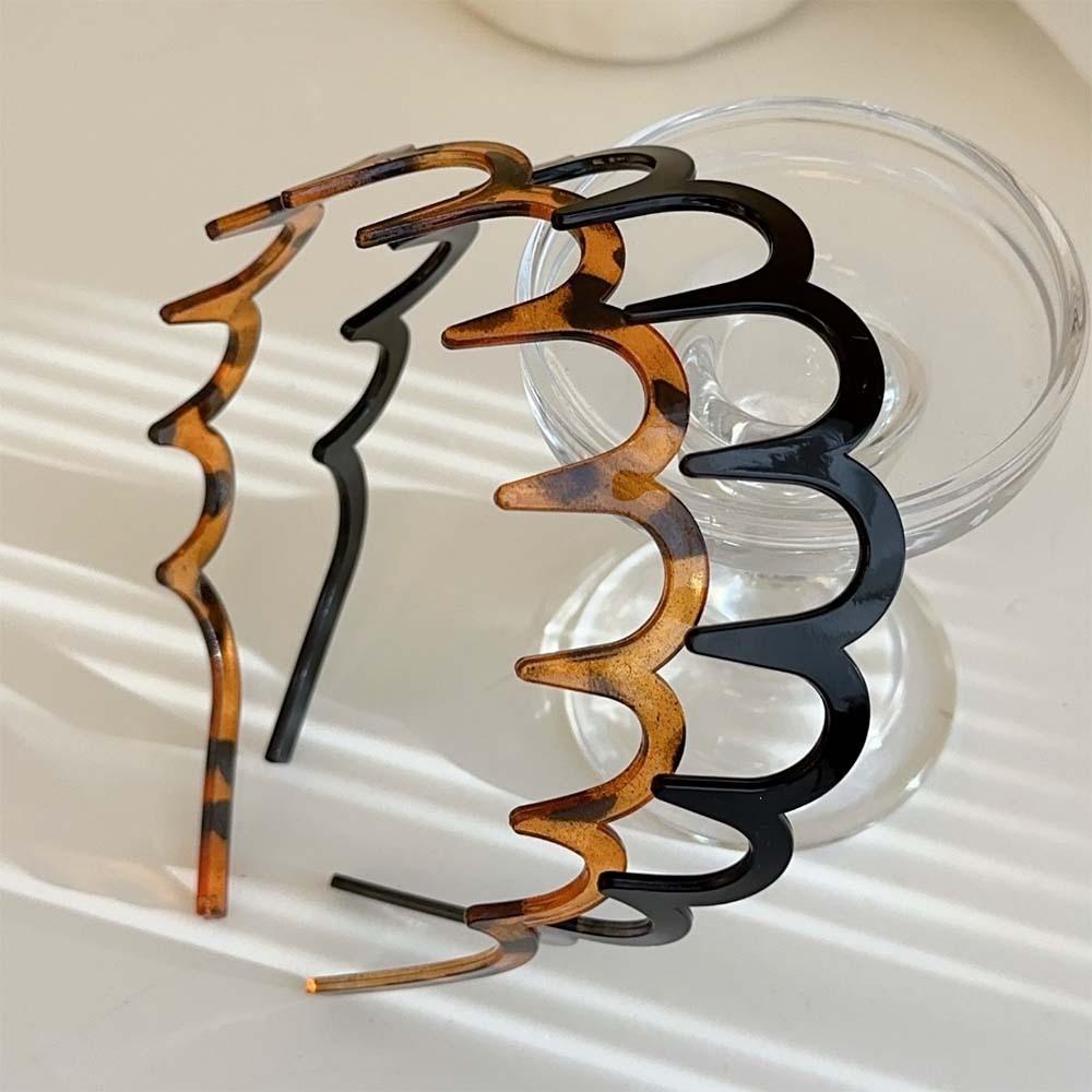 Resin Headwear Non-slip Wave Comb Headband New Hair Hoop Women Gift