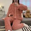 Winter Women's Flannel and Thick Flannel Pajamas Suitable for Wearing As Home Clothes