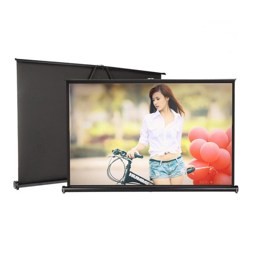 40-inch Portable HD Projector Screen 4:3 Foldable Projection Screen Durable Wall Mounted for
