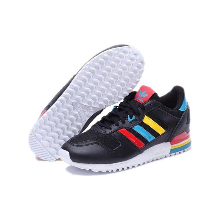 adidas Originals ZX 700 Удобные Амортизирующие Прочные Низкие Кроссовки для Бега Женские кроссовки Черные BA9311