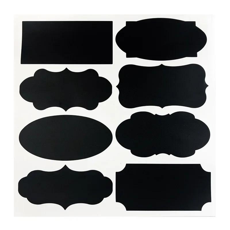 1PCS Blackboard Stickers Waterproof Chalkboard Kitchen Spice Label Sticker Home Jars Bottles Tags Blackboard Labels White Marker