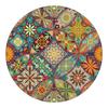 Mandala Floral Rug Children 'S Room Home Decoration Mats Round Carpet Living Room Anti -Slip Washable Carpet Computer Chairs Mat